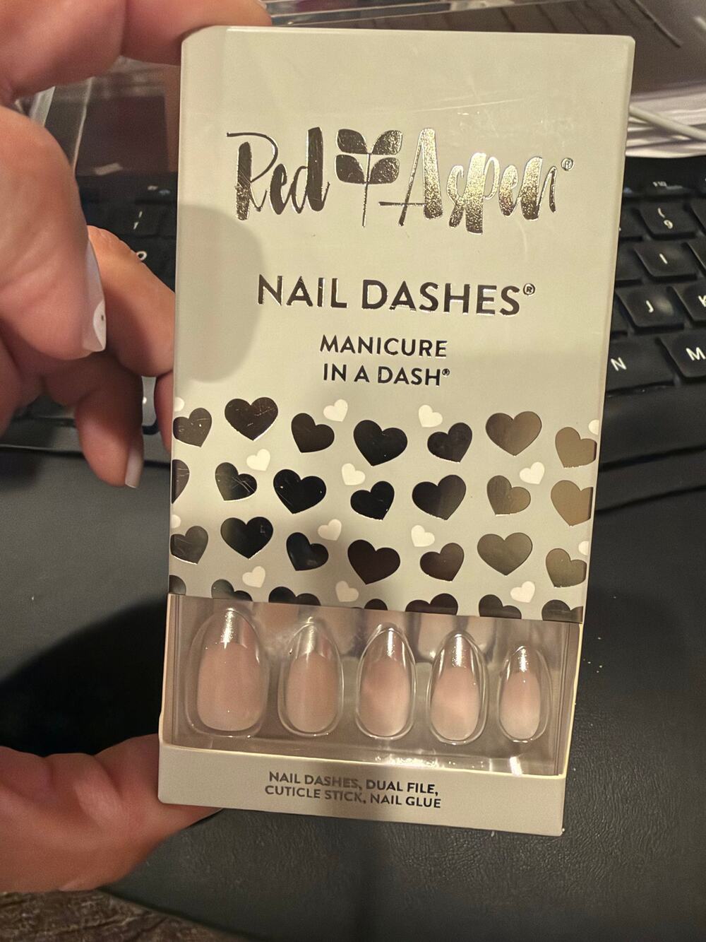 red aspen press on nails - steel my heart, shelby